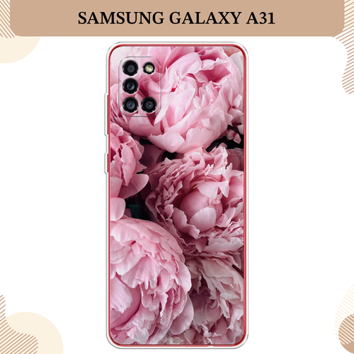 Силиконовый чехол Нежные пионы на Samsung Galaxy A31 / Самсунг Галакси А 31 силиконовый чехол пионы розово белые на samsung galaxy a31 самсунг галакси а 31