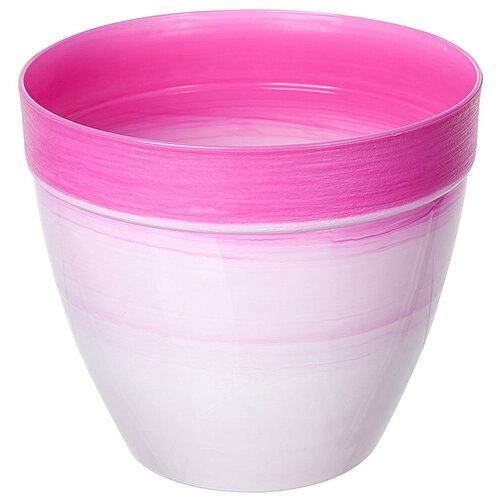Кашпо Азалия Декор d16 см 1,5 л полипропиленовое розовое