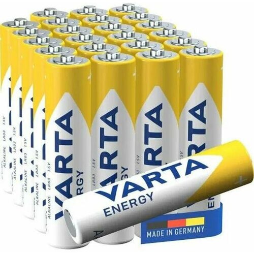 батарейки алкалиновая varta energy aaa lr03 10bl 1 5в блистер 10 шт Батарея Varta Energy LR03 BOX24 AAA (24шт) блистер