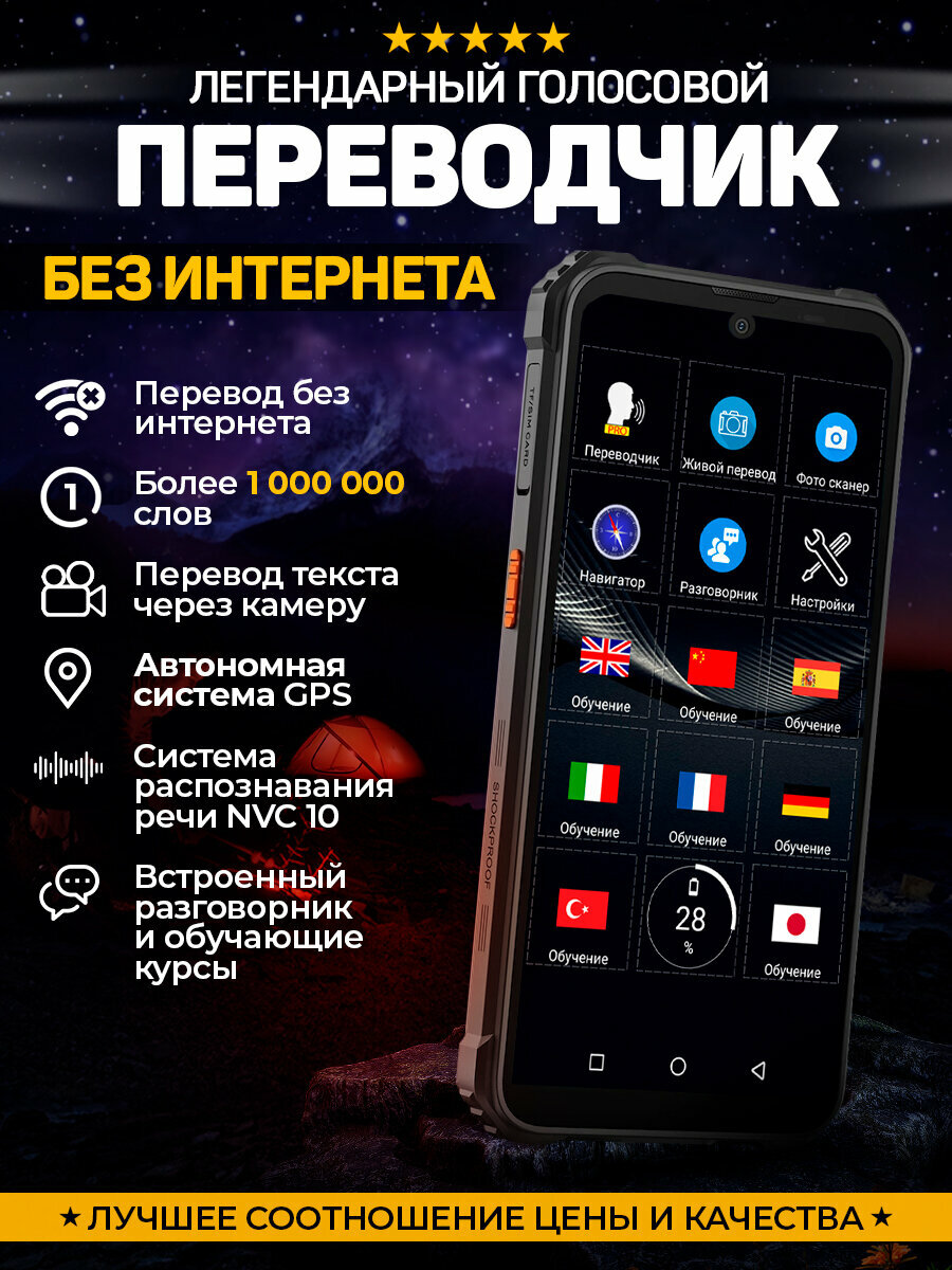 Карманный голосовой переводчик Compass Pro