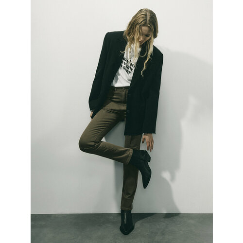 фото Джинсы скинни befree, размер xs/170, хаки