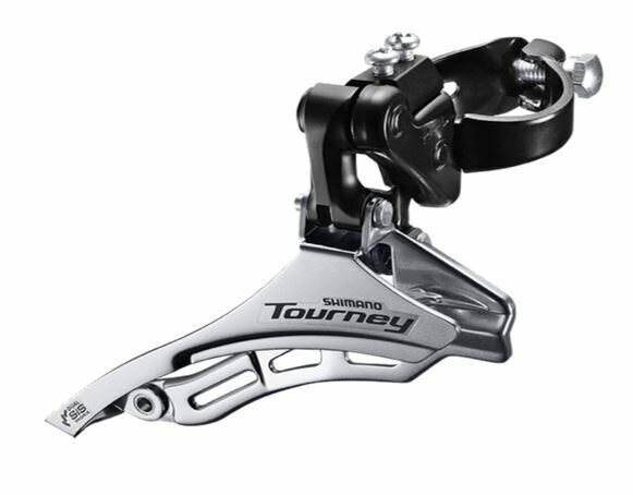 Переключатель передний Shimano Tourney, TY300, нижн. тяга, хомут 31,8, уг:66-69, для 42T, б/уп.