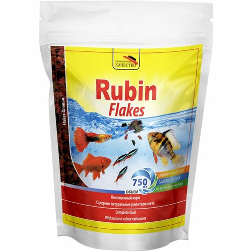 Корм для рыб Rubin Flakes 750мл хлопья эконом пакет 774₽