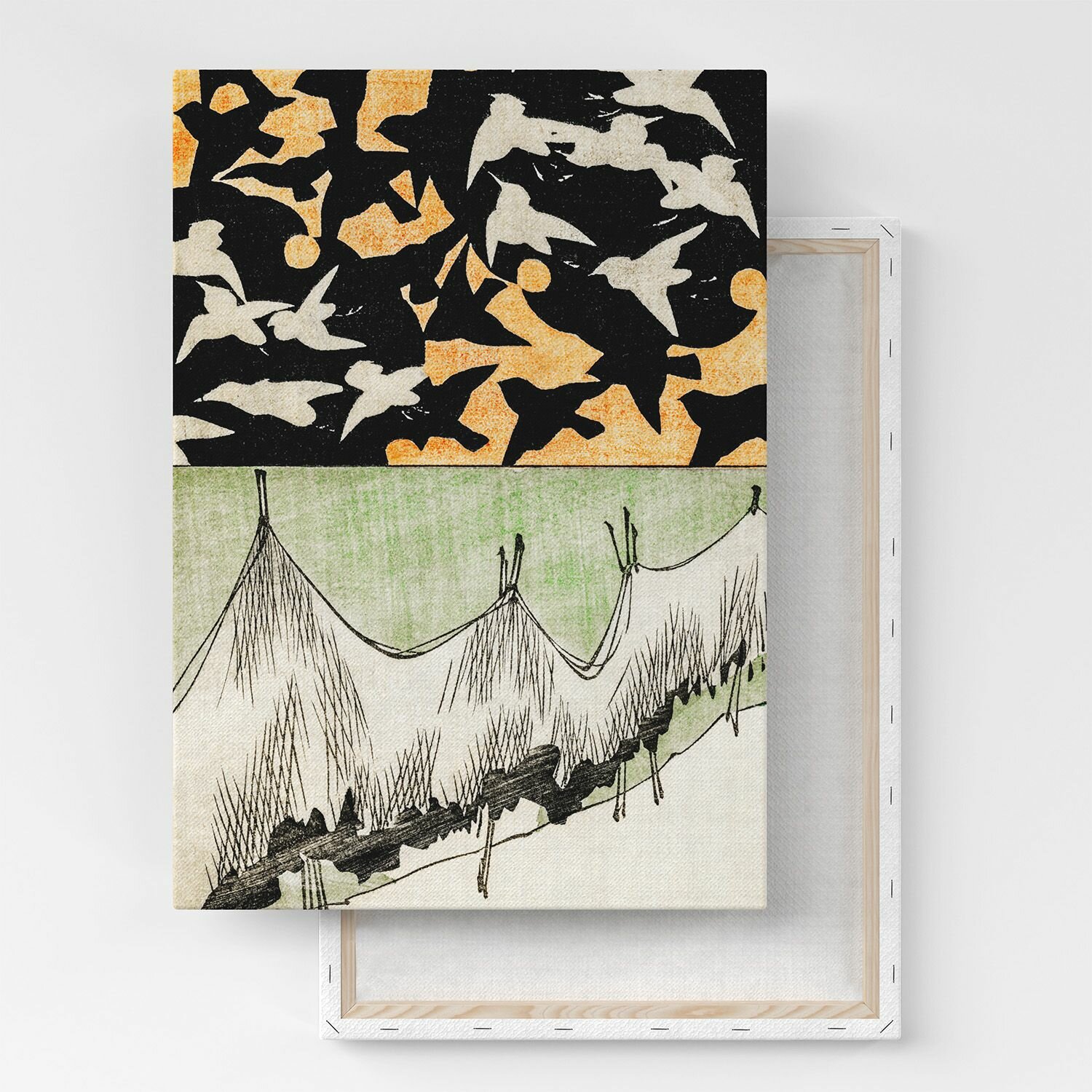 Картина на холсте, репродукция / Shin Bijutsukai - Forest life / Размер 80 x 106 см