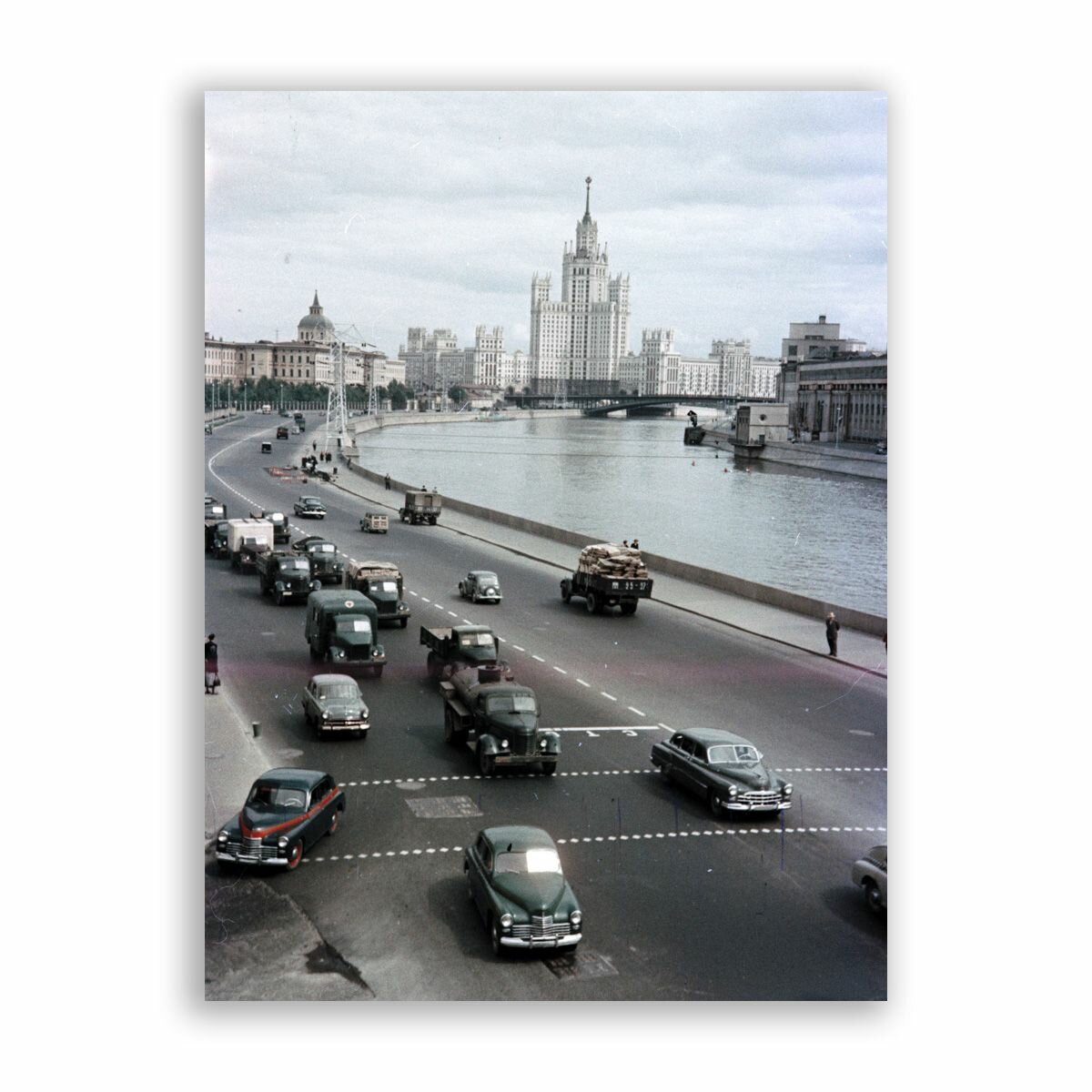 Советский постер, плакат на бумаге / Старая Москва / Размер 40 x 53 см