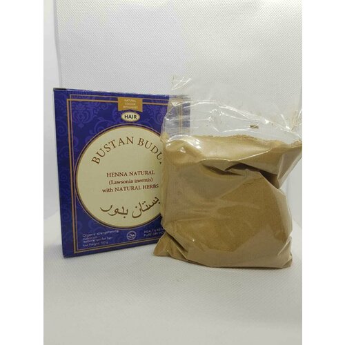 Хна настоящая пакистанская для волос с бахуром рыже-медная ZAITUNAH Bustan Budur