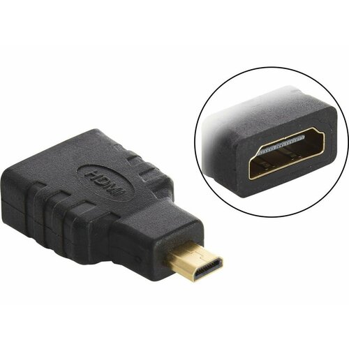 Переходник / адаптер HDMI F (мама) - Micro HDMI M (Микро) (папа) Новый переходник адаптер hdmi f мама hdmi f мама новый