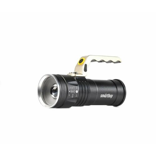 фото Аккумуляторный светодиодный фонарь cree t6 10w металлический с ручкой аккумулятором 2x18650 ip54 нет бренда