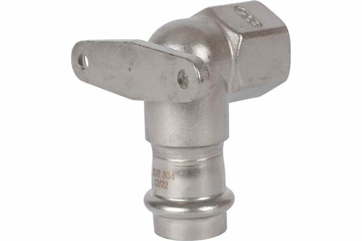 Водорозетка проходная Rommer 1/2"x15 мм ВПр-ВР нержавеющая сталь - фото №4