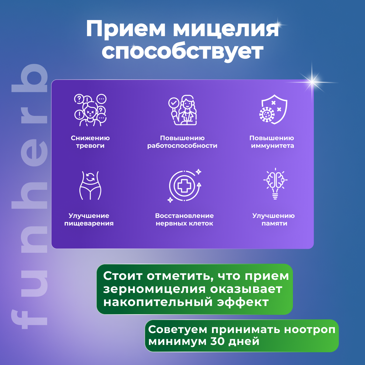 Изображение Ежовик гребенчатый капсулы с мицелием