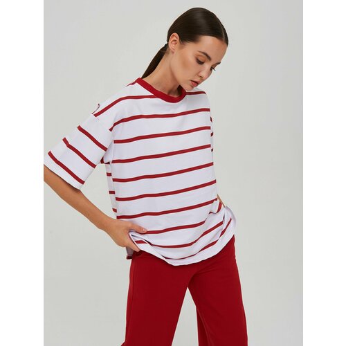 Комплект одежды КАЛЯЕВ, размер 42-44, белый, красный комплект одежды каляев размер 46 терракотовый