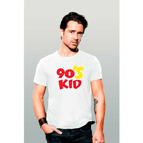 фото Футболка 90s kid 90е, размер 6xl, белый zerosell
