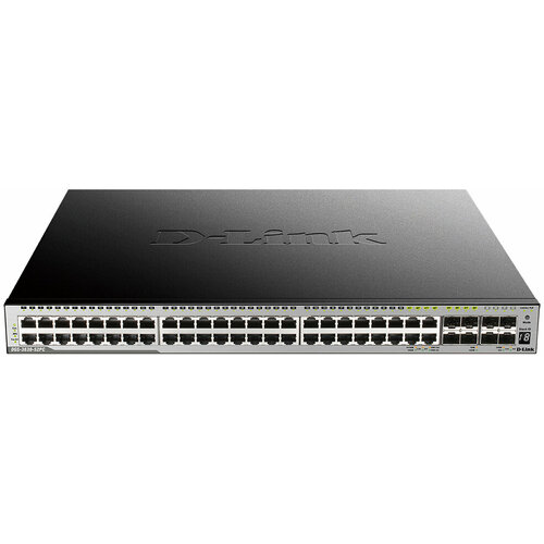 D-Link Сетевое оборудование DGS-3630-52PC A2ASI PROJ Управляемый L3 PoE-коммутатор стек 44x1000Base-T 4x10GBase-X SFP 4xCombo 1000Base-T SFP 34755000₽