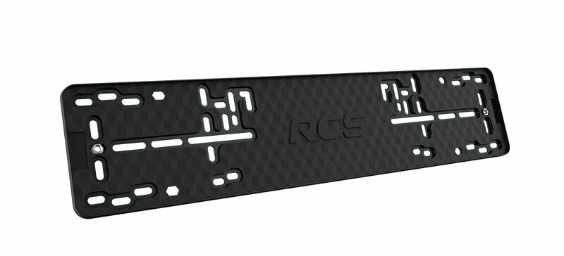 RCS RCS LIGHT BLACK Рамка под номерной знак черная безрамочная пластиковая RCS RCS Light Black