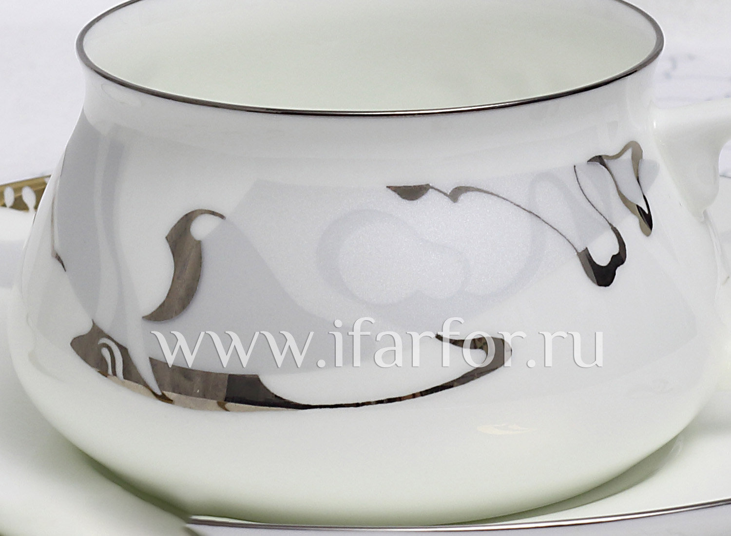 Чашка с блюдцем кофейная ИФЗ Билибина 1 Крокус 180 мл - фото №2