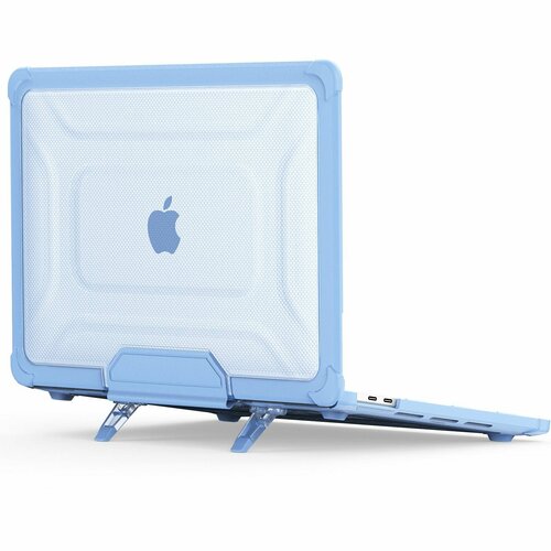 фото Чехол для macbook pro 13" 2016-2022 голубой woap
