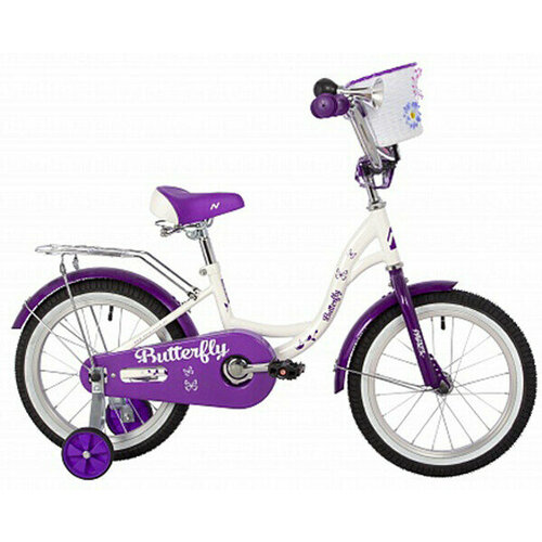фото Велосипед novatrack butterfly 14" белый-фиолетовый 147butterfly. wvl23