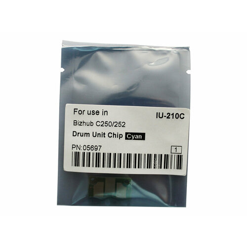 Чип драм-юнита для KONICA MINOLTA Bizhub C250C252 CET Cyan WW 45000 стр CET5697 666₽