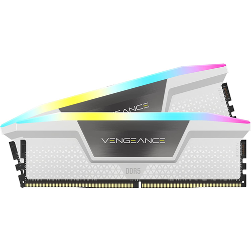 Оперативная память Corsair Vengeance RGB DDR5, 2 х 16 GB, 6000 MHz, 6000 MT/s, 36-44-44-96, 1.40 V, белый (CMH5X16G1E60C36A2W-CN)