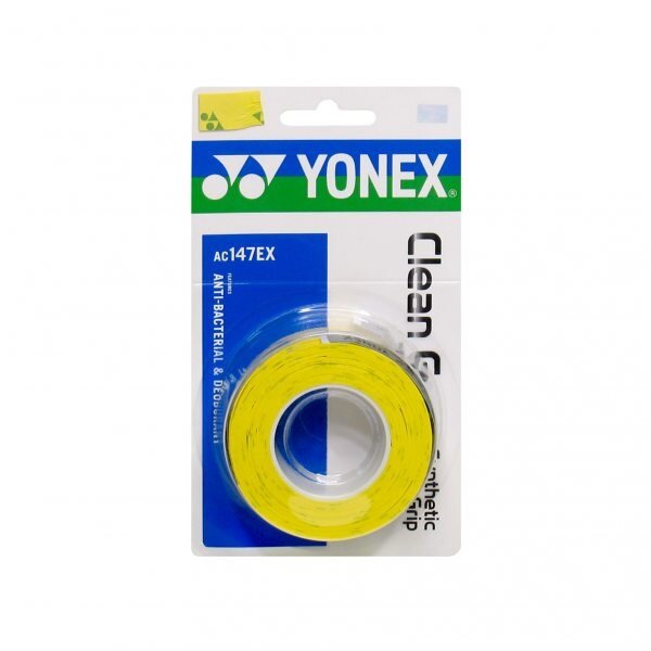 Обмотка для ручки ракетки Yonex Overgrip AC147EX Clean Grap х3, Yellow