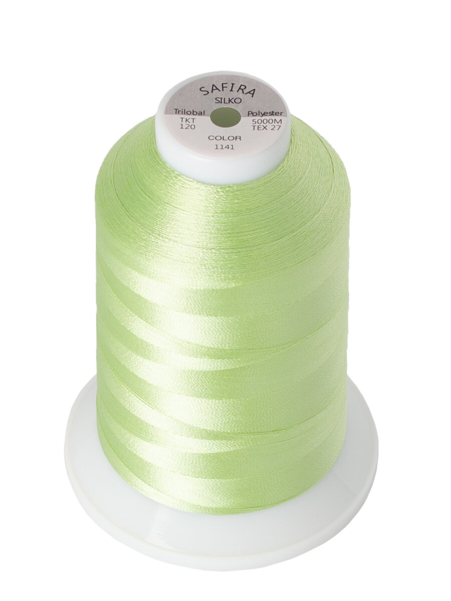 Нитки швейные для вышивания SAFIRA 120D/2, 5000м — фото 1