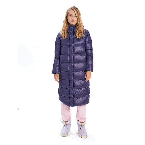 фото Пуховик blauer, размер l, фиолетовый