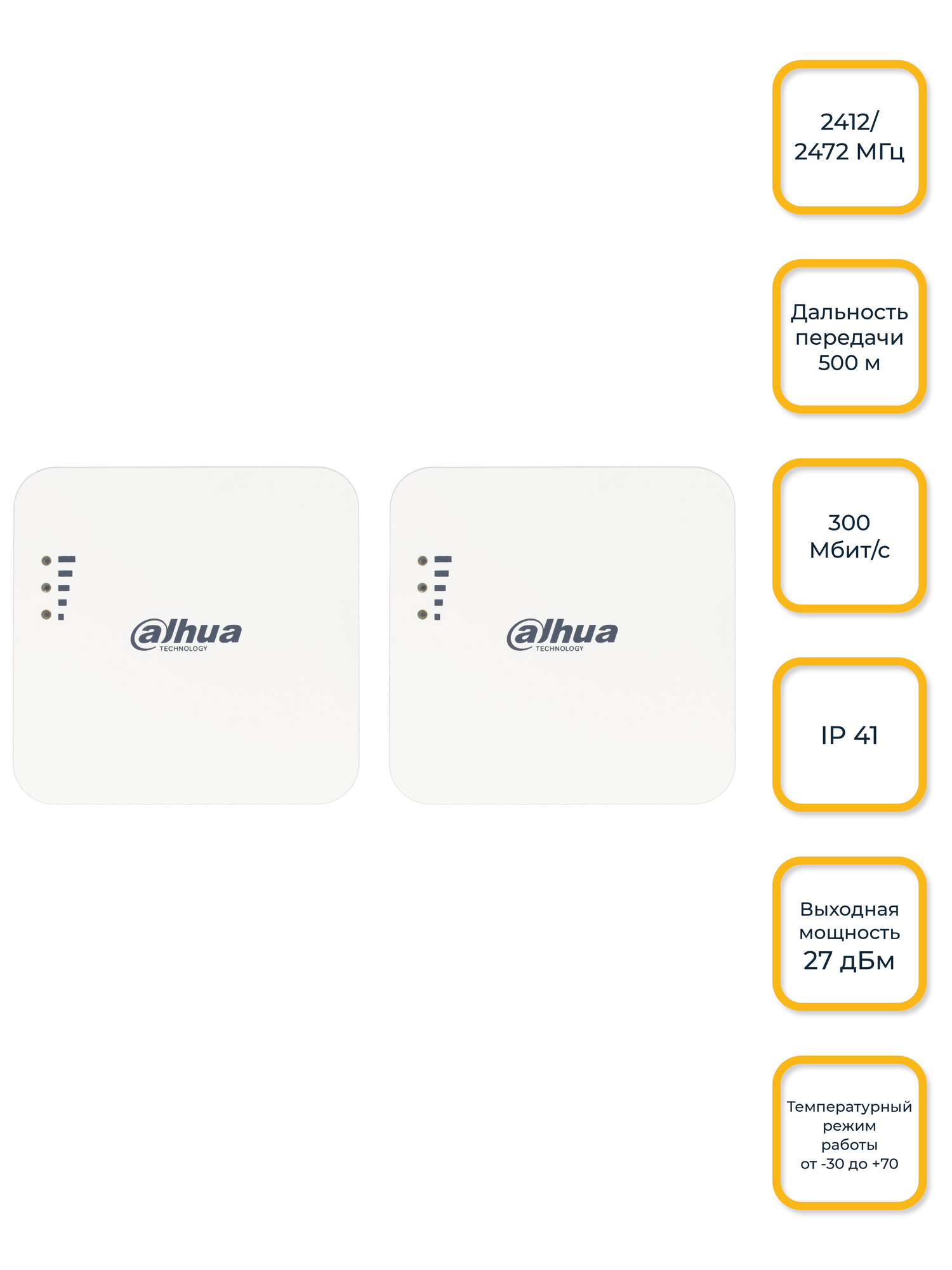 Комплект точек доступа Wi-Fi, 2 штуки, DAHUA, DH-PFM885-L, аналог Ubiquiti NanoStation Loco M2