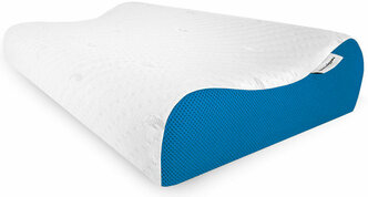 Ортопедическая подушка с охлаждением с эффектом памяти "просто подушка №20" средней жёсткости 60х40х11/13 см
