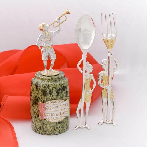 Комплект бижутерии Сереброника Сереброника, комплект сувениров серебро, 