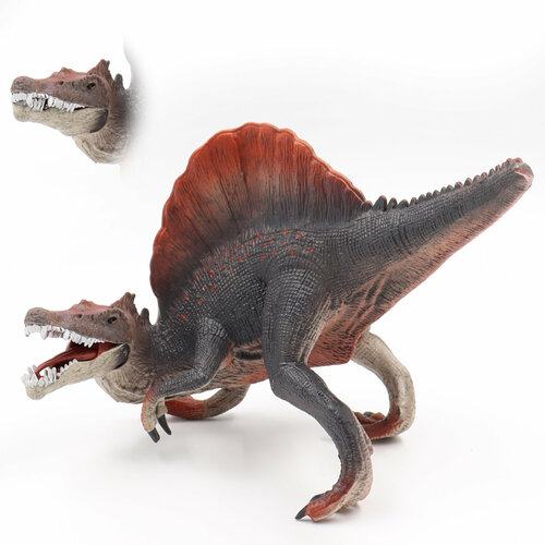 Фигурка животного Zateyo динозавр Спинозавр Барионикс, игрушка детская коллекционная, декоративная 20х8.5х14 см