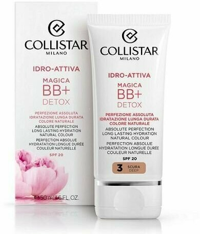 Collistar BB крем + Detox, SPF 20, 50 мл/120 г, оттенок: 3 deep