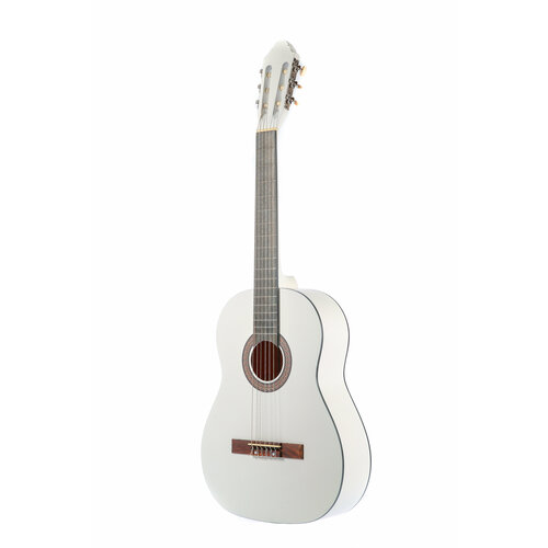Классическая гитара Fabio KM3911 WH, матовая ,39 дюймов, анкер, белая