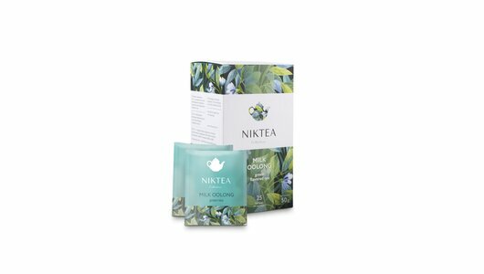 Чай зеленый Niktea Milk Oolong с ароматом молока 25 пакетиков