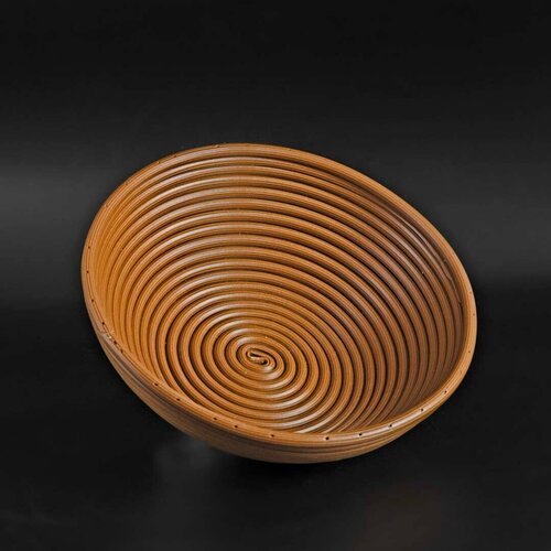 Круглая корзинка для расстойки из пластика L