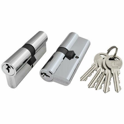 Цилиндр ключевой fuaro lock 100 za 80мм 40х40 хром цилиндр ключевой fuaro lock 100 za 70мм 35х35 хром