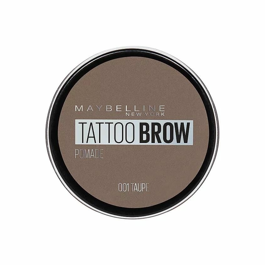 MAYBELLINE NEW YORK Стойкая помада для бровей BROW POMADE, 01, Серо-коричневый, 3.5