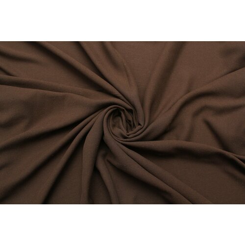 Ткань Плательный шёлк-стрейч коричневато-оливкового цвета, ш144см, 0,5 м ткань сатин стрейч костюмный ярко оливкового цвета ш144см 0 5 м