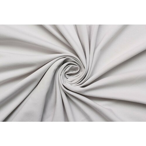 Ткань Трикотаж стрейч светлый серый , ш160см, 0,5 м