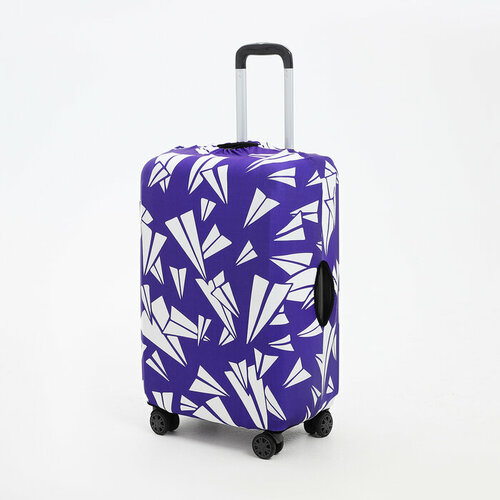 Чехол для чемодана , размер 28, фиолетовый чехол для чемодана rusexpress текстиль красный
