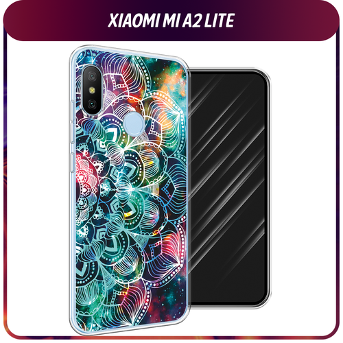 Силиконовый чехол на Xiaomi Redmi 6 Pro/6 Plus/Mi A2 Lite / Сяоми Редми 6 Про/6 Плюс/Ми A2 Лайт Мандала космос силиконовый чехол на xiaomi redmi 6 pro 6 plus mi a2 lite сяоми редми 6 про 6 плюс ми a2 лайт большой китайский дракон прозрачный