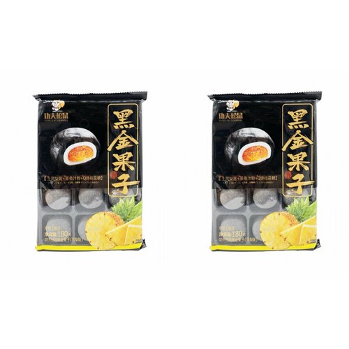 Kung Fu Squirrel Пирожное Моти со вкусом ананаса, 180 г, 2 уп