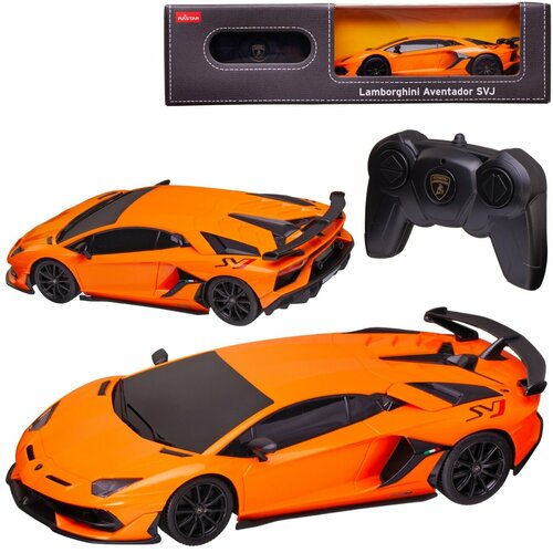 Машина р/у 1:24 Aventador SVJ 2,4G, цвет оранжевый, 20.6х9.5х4.7 RASTAR 96100OR машина р у lamborghini aventador svj 1 14