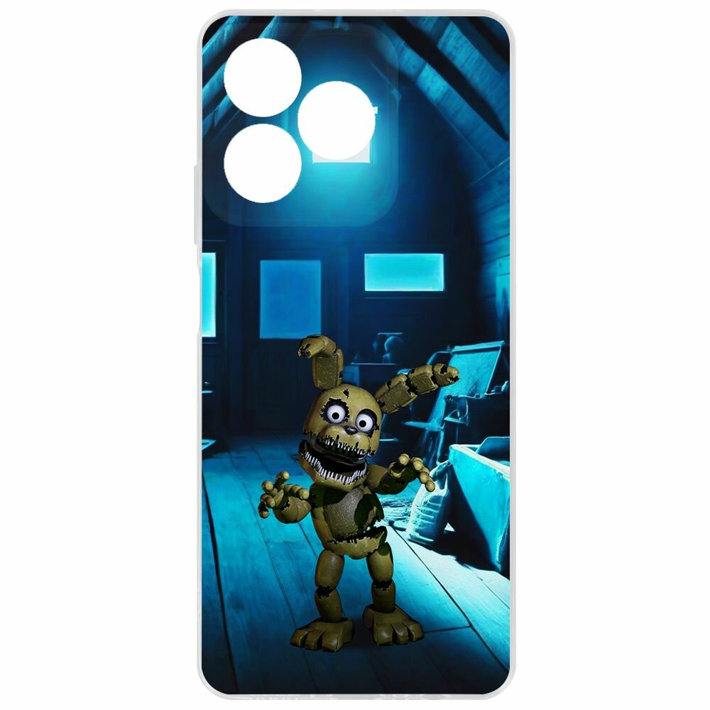 Чехол-накладка Krutoff Clear Case фнаф - Плюштрап для Realme C51