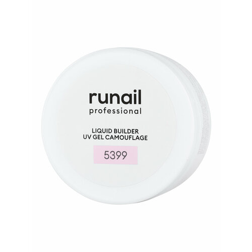 Гель для моделирования ruNail UV-GEL №5399 камуфлирующий трехфазный, средне-жидкий, 30 мл