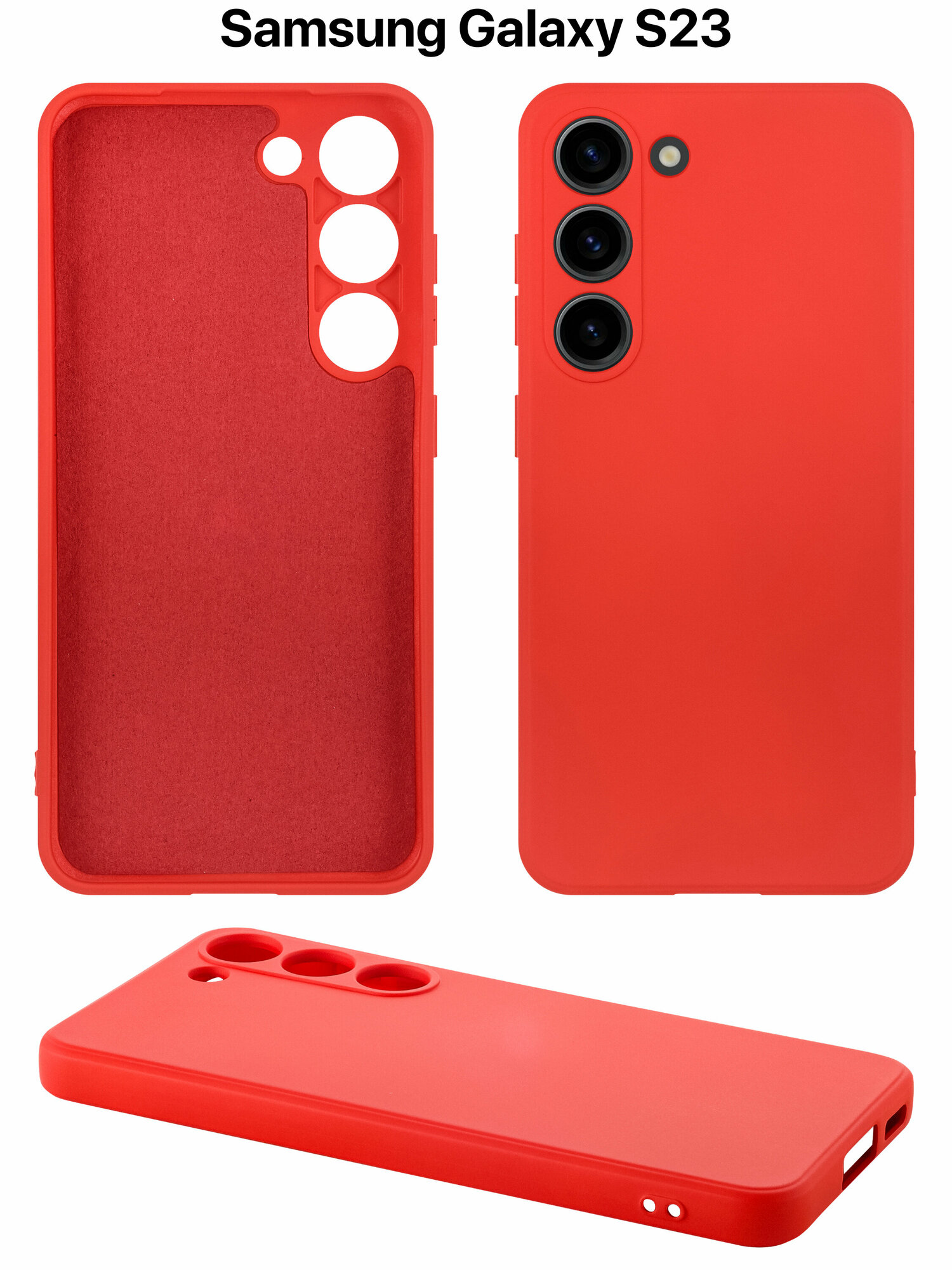 фото Защитный чехол на Самсунг Галакси S23 силиконовый противоударный бампер для Samsung Galaxy S23 с защитой камеры черный