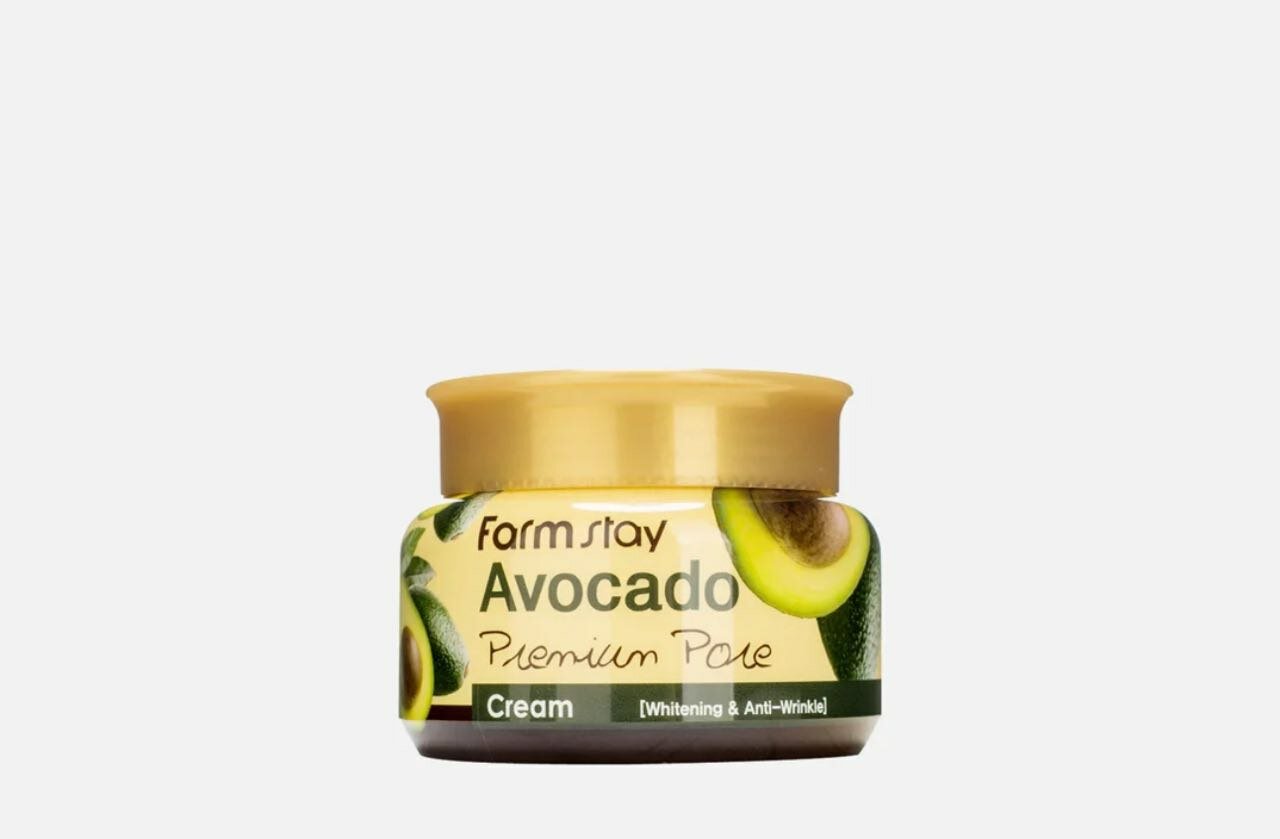 Farmstay Avocado Premium Pore Cream Осветляющий лифтинг-крем для лица с экстрактом авокадо, 100 г