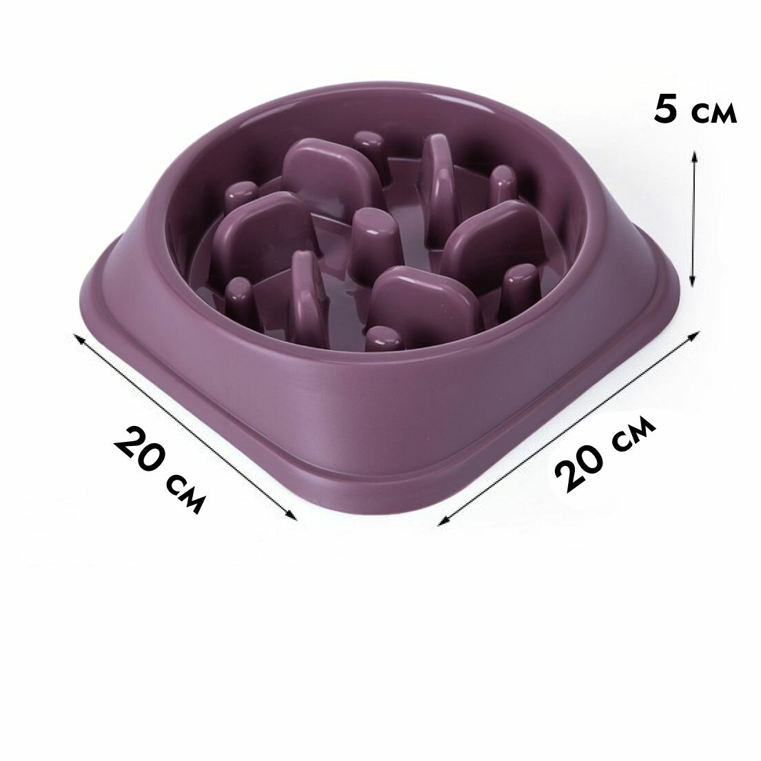 Миска для медленного поедания корма, для кошек и собак - фотография № 6