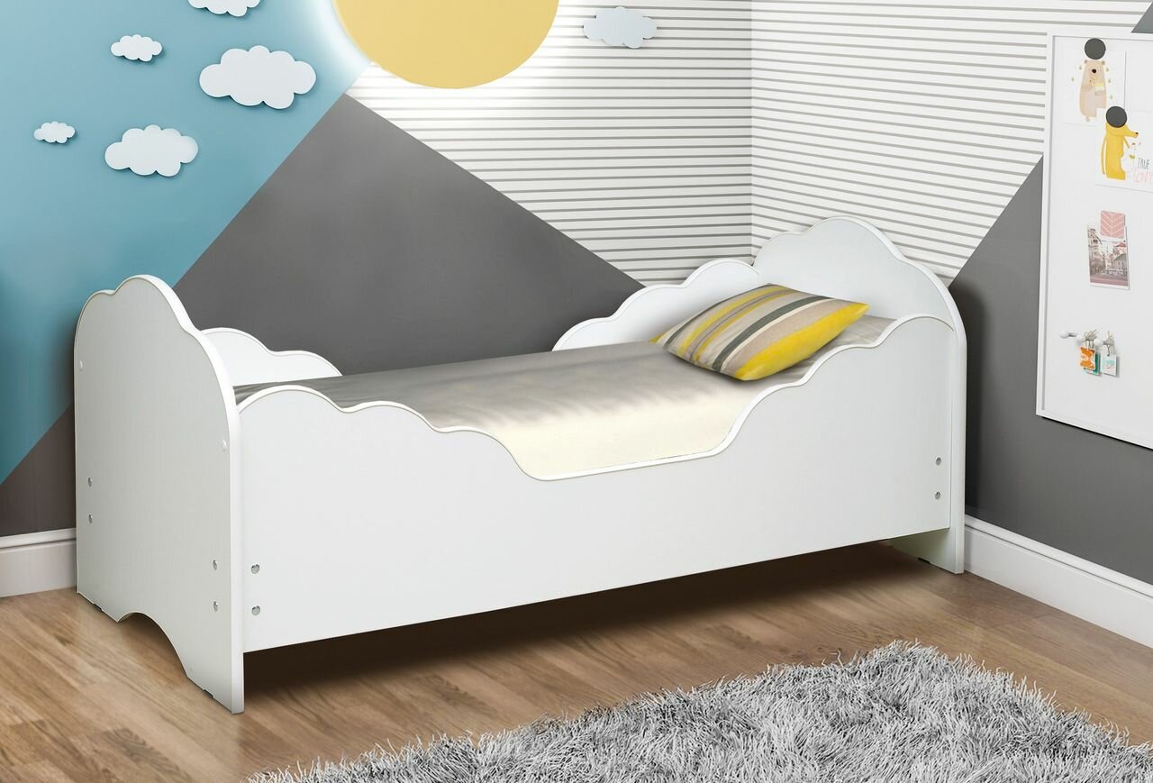 фото Кровать с бортиком Малышка №5 60х140 Белый