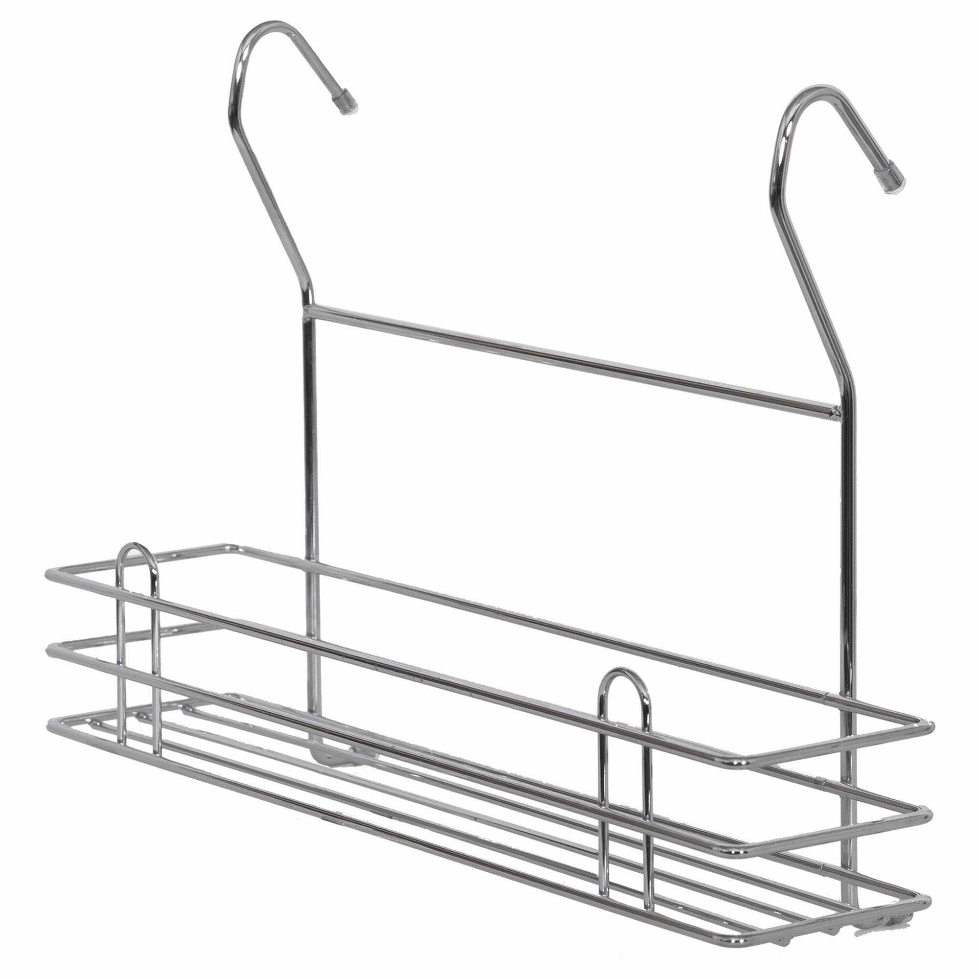 Полка узкая Delinia 35x10.5x25 см, хром - фото №1