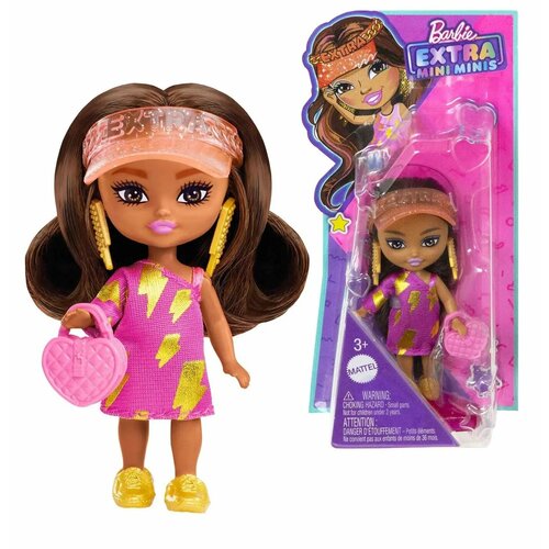 Кукла Barbie Extra Mini Minis Тёмные волосы HPH20 кукла barbie extra minis барби экстра минис mini мини hkp90